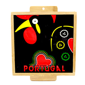 Traditional Portuguese Ceramic Tile Trivet