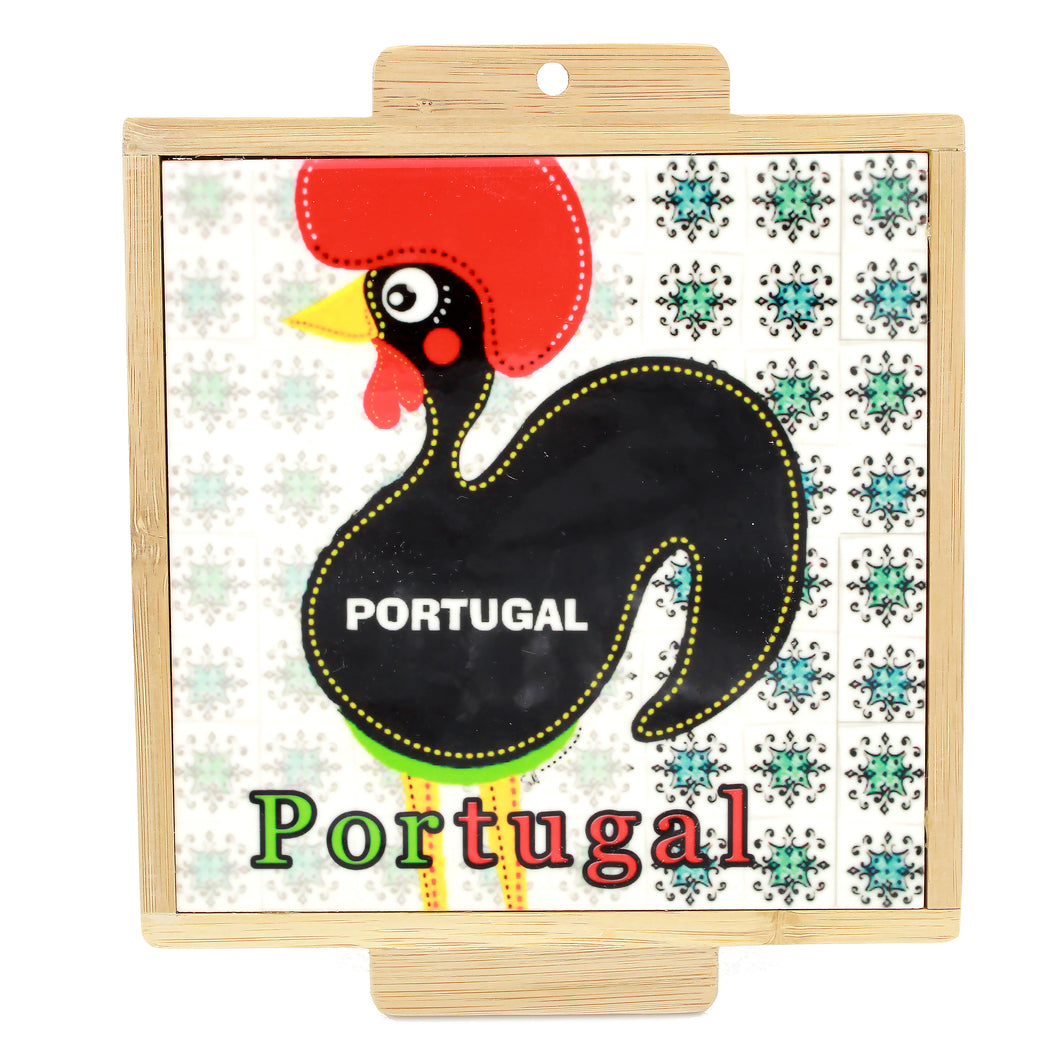 Traditional Portuguese Ceramic Tile Trivet