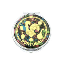 Load image into Gallery viewer, Traditional Portuguese Rooster Metal Pocket Mirror Souvenir
