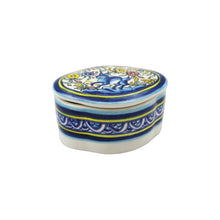 Load image into Gallery viewer, Coimbra Ceramics Hand-painted Decorative Box with Lid XVII Cent Recreation #243-1700
