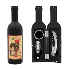 Load image into Gallery viewer, Made in Portugal Wine Tools Set Souvenir Stopper, Corkscrew &amp; Drip Ring
