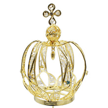 Load image into Gallery viewer, 5.25&quot; Filigree Metal Crown Our Lady of Fatima Virgin Mary Religious Statue
