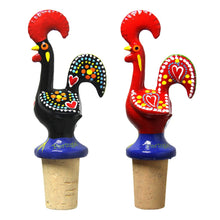 Load image into Gallery viewer, Vintage Traditional Barcelos Aluminum Portuguese Rooster Wine Bottle Stopper
