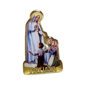 Our Lady of Fatima and the 3 Shepherds with Gold Portugal Writing Pin