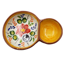 Load image into Gallery viewer, Hand-Painted Portuguese Pottery Clay Terracotta Colored Olive Dish
