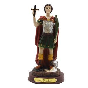 8" Saint Expeditus Religious Statue Made in Portugal