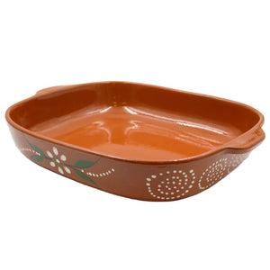 João Vale Hand-Painted Traditional Clay Terracotta Cooking Pot Roaster