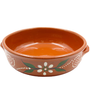 João Vale Hand-Painted Traditional Terracotta Cazuela Cooking Pot Roaster