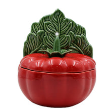 Load image into Gallery viewer, Faiobidos Hand-Painted Ceramic Tomato Salt Holder
