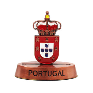 Portugal Emblem Flag Metal Paper Weight