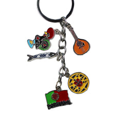 Load image into Gallery viewer, Portugal Symbols Themed Keychain
