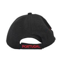 Load image into Gallery viewer, Black Soccer Cap with Embroidered Portuguese National Team
