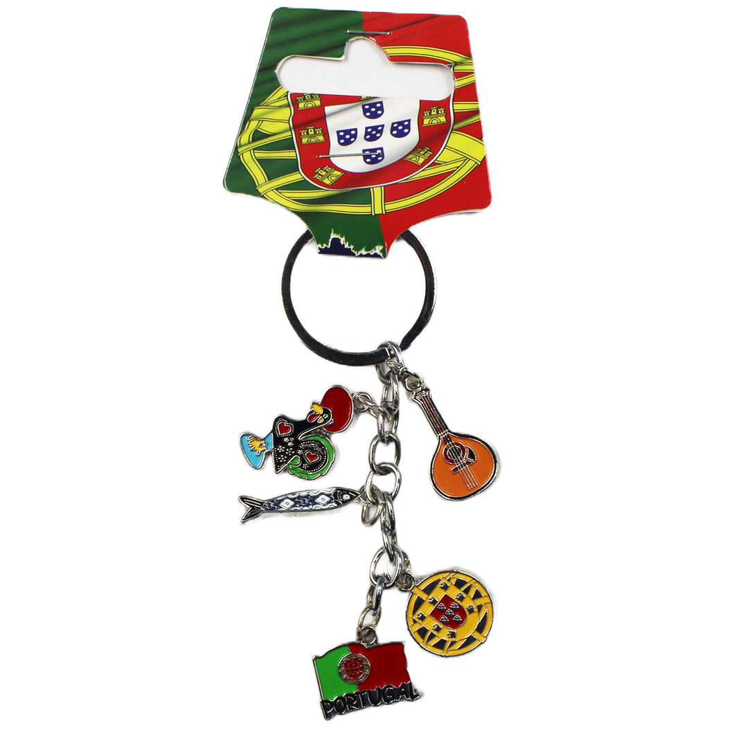 Portugal Symbols Themed Keychain