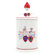Load image into Gallery viewer, Traditional Portuguese Pottery Ceramic Porcelain Viana Lovers Cookie Jar
