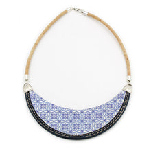 Load image into Gallery viewer, Handmade 100% Natural Portuguese Blue Cork Necklace
