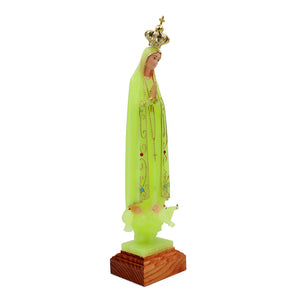 12" Glow in The Dark Our Lady Of Fatima Statue #PRU-28