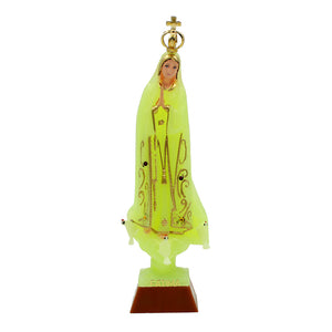 7.5" Glow in The Dark Our Lady Of Fatima Statue #PRU-63
