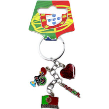 Load image into Gallery viewer, Portugal Symbols Themed Keychain
