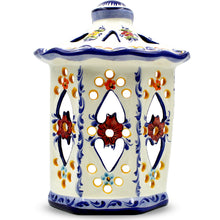 Load image into Gallery viewer, Hand-Painted Portuguese Ceramic Decorative Wall Lantern
