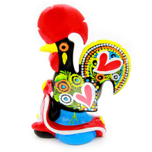 Load image into Gallery viewer, Hand-painted Traditional Portuguese Ceramic Decorative Rooster With Bike
