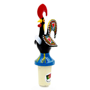 Hand-painted Traditional Portuguese Aluminum Rooster Bottle Spout