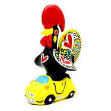 Load image into Gallery viewer, Hand-painted Traditional Portuguese Ceramic Decorative Rooster With Car
