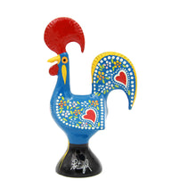 Load image into Gallery viewer, Traditional Portuguese Aluminum Blue Good Luck Rooster Galo de Barcelos
