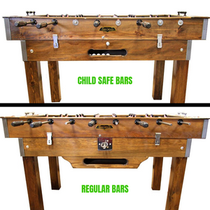 Foosball Table Child Safety Bars Rods Made in Portugal