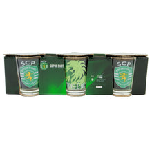 Load image into Gallery viewer, Sporting Clube de Portugal SCP Set of 3 Shot Glasses
