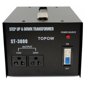 Topow 3000 Watt Step Up and Down Voltage Converter Transformer 110V and 220V