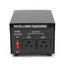 Load image into Gallery viewer, Topow 500 Watt Step Up and Down Voltage Converter Transformer 110V and 220V
