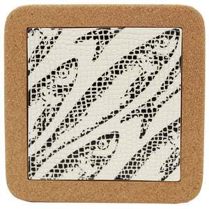 Portugal Gifts Hand Painted Tile Trivet With Cork - Various Patterns