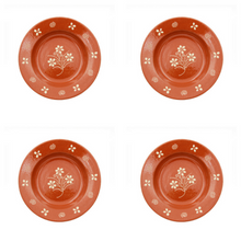 Load image into Gallery viewer, Portuguese Pottery Hand-painted Terracotta Soup Plate - Set of 4
