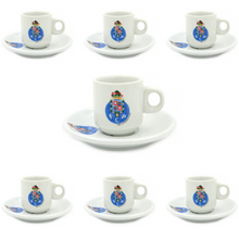 Load image into Gallery viewer, FC Porto Espresso Cup and Saucers with Gift Box, Set of 6
