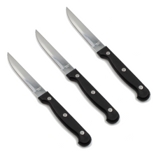 Load image into Gallery viewer, Grilo Kitchenware Stainless Steel Rodizio Steak Knife - Set of 3
