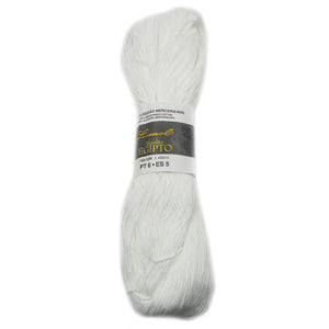 Limol Size 6 White 150 Grs 100% Mercerized Egyptian Black Band Crochet Thread Set of 2