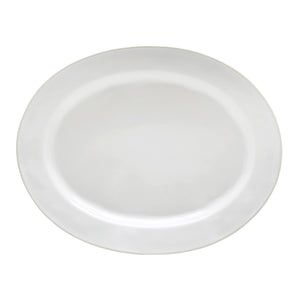 Costa Nova Beja 16" White Cream Oval Platter