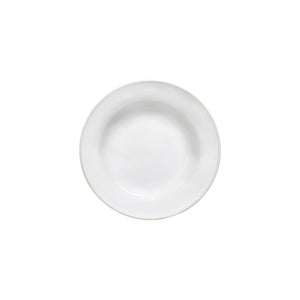 Costa Nova Beja 8" White Cream Soup/Pasta Plate Set