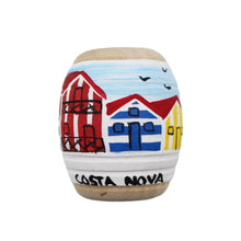 Load image into Gallery viewer, Hand Painted Wooden Made in Portugal Praia de Costa Nova Barrica Magnet
