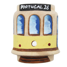 Load image into Gallery viewer, Hand Painted Wooden Made in Portugal Eletrico 28 de Lisboa Barrica Magnet
