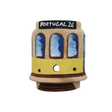 Load image into Gallery viewer, Hand Painted Wooden Made in Portugal Eletrico 28 de Lisboa Barrica Magnet
