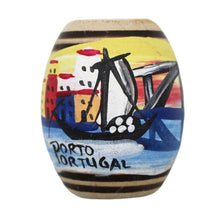 Load image into Gallery viewer, Hand Painted Wooden Made in Portugal City of Porto Barrica Magnet
