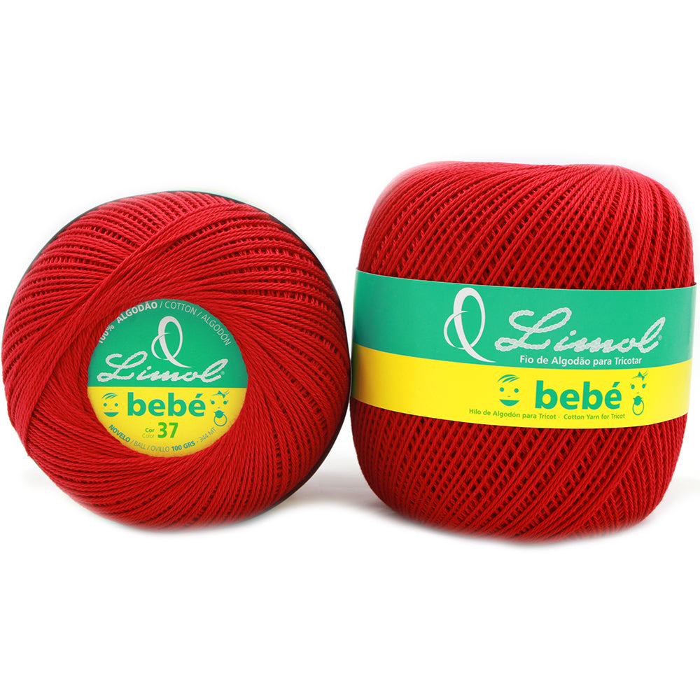 Limol Size 6 Colored 100 Grs 100% Mercerized Crochet Tricot Baby Thread Cotton Ball Set