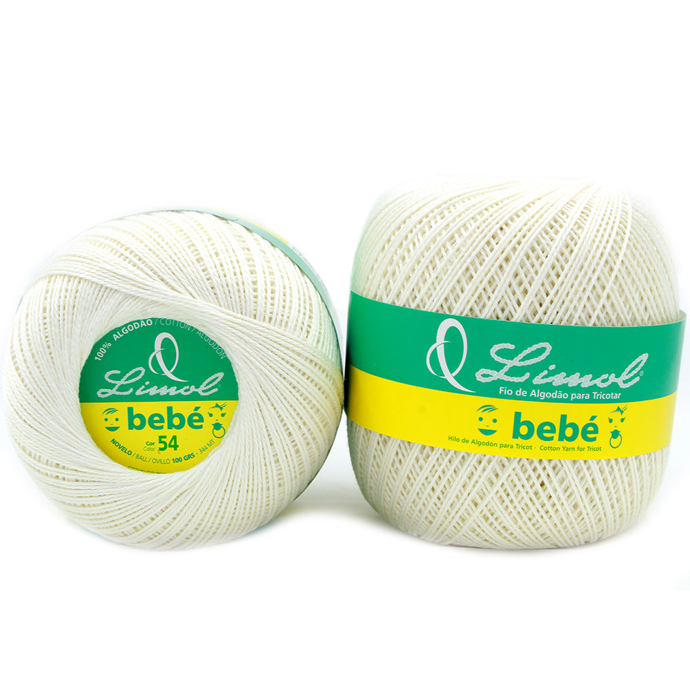 Limol Size 6 Colored 100 Grs 100% Mercerized Crochet Tricot Baby Thread Cotton Ball Set