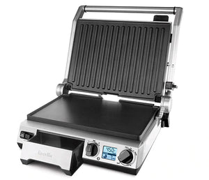 Breville BGR820XL Smart Grill, Electric Countertop Grill, Brushed Stainless Steel