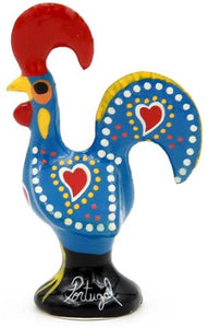 2" Traditional Portuguese Aluminum Decorative Figurine Good Luck Rooster Galo de Barcelos - Set of 3