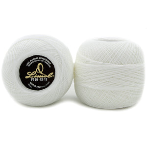 Limol Size 20 White 50 Grs 100% Mercerized Crochet Thread Cotton Ball Set