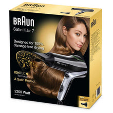 Load image into Gallery viewer, Braun HD710 Satin Hair 7 Iontec Hair Dryer, 220 Volts, Not for USA
