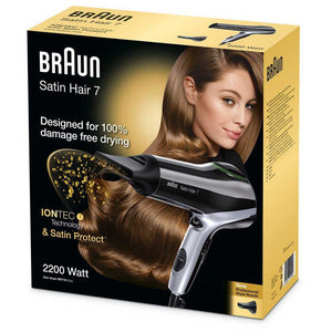 Braun HD710 Satin Hair 7 Iontec Hair Dryer, 220 Volts, Not for USA