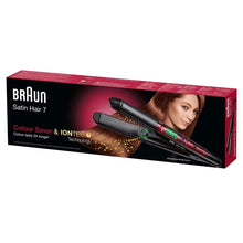 Load image into Gallery viewer, Braun St750 Satin Hair 7 Color Saver Straightener 220 Volts Export Only Flat Iron
